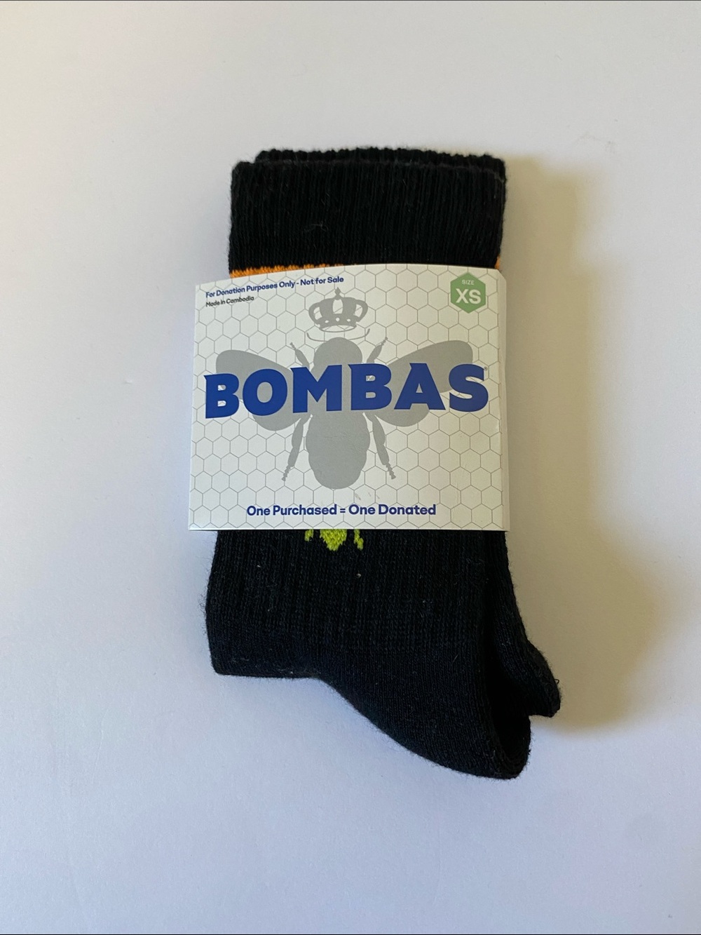 Bombas Size XS Black Socks multicolor stripes honeycomb arch support